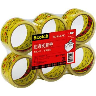 3M 3036S-6 2.5"超透明膠帶