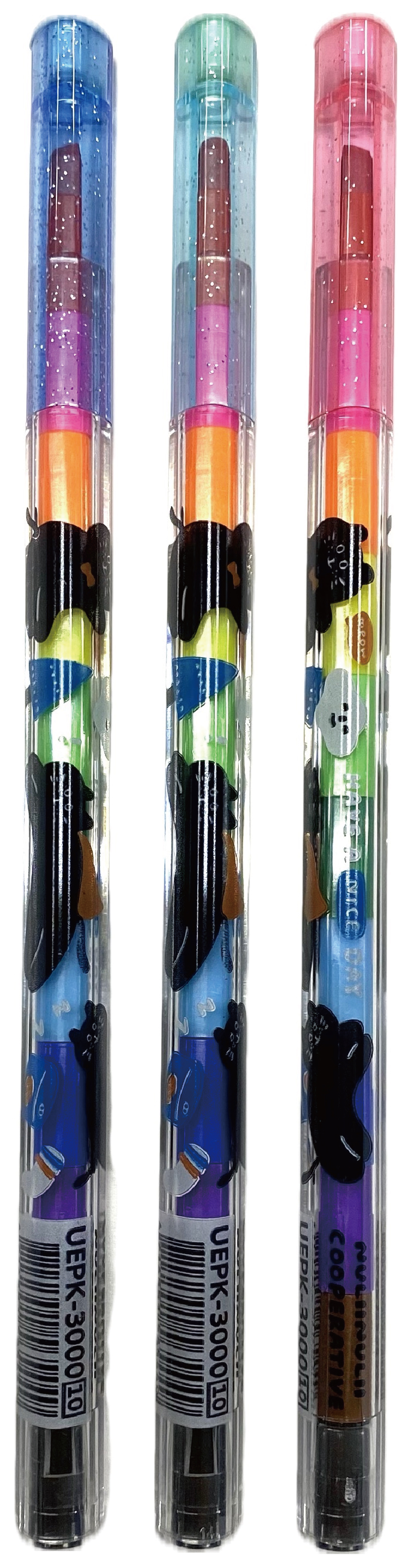 有吉三角彩色蠟筆3入