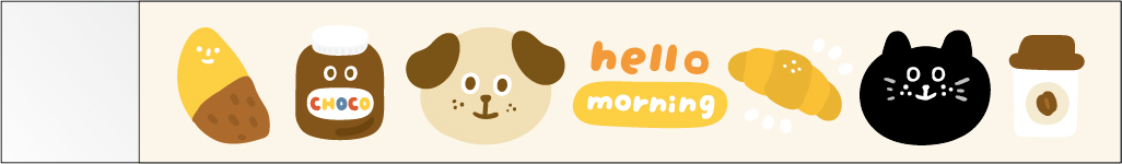 有吉長型橡皮擦-早安