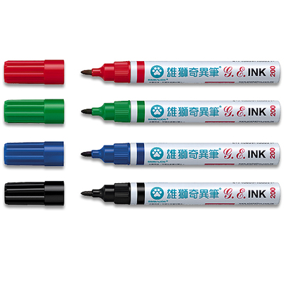 雄獅200奇異筆-紅